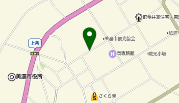 うだつの上がる町並みの地図画像