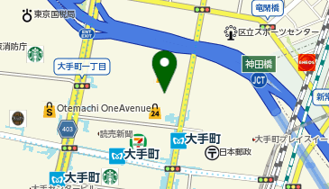 大手町フィナンシャルシティの地図画像