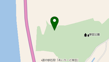 厚田展望台の地図画像