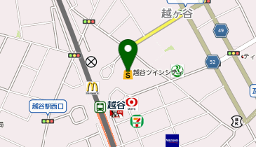 越谷ツインシティの地図画像