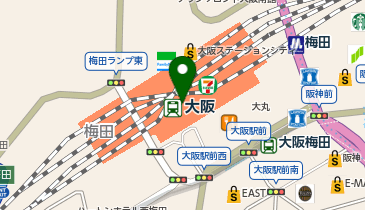 タイ料理 チャンロイ エキマルシェ大阪店の地図画像