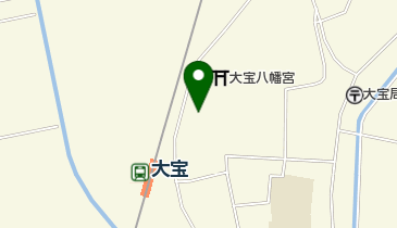 国指定文化財 大宝城跡(大宝八幡宮)の地図画像