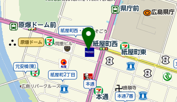 帽子屋フレイヴァ 紙屋町シャレオ店の地図画像