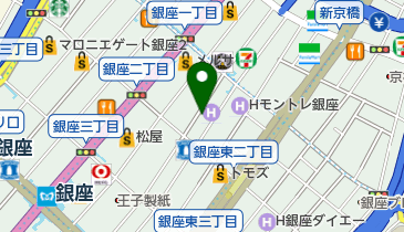 リカレント銀座の地図画像