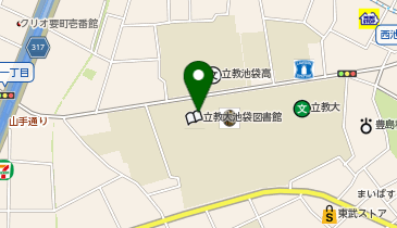 立教大学 池袋図書館の地図画像