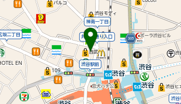 西武渋谷店 時計サロンの地図画像