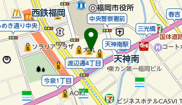 大丸・福岡天神 時計売場の地図画像