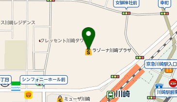 ヴァンドーム青山 ラゾーナ川崎プラザ店の地図画像