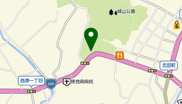 城山公園の地図画像