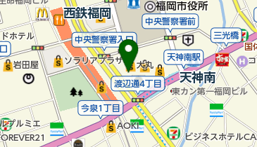 メゾンカイザー 福岡天神店の地図画像