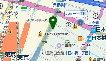 洋麺屋五右衛門 八重洲一丁目店の地図画像