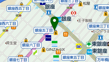 洋麺屋五右衛門 銀座コア店の地図画像