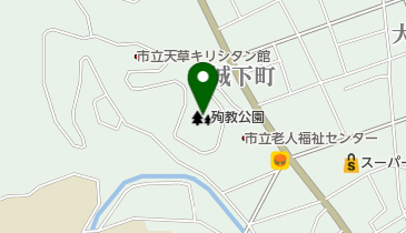 殉教公園の地図画像