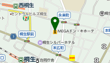 Seria(セリア) MEGAドン・キホーテ桐生店の地図画像