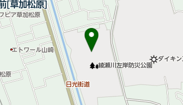 綾瀬川左岸広場の地図画像