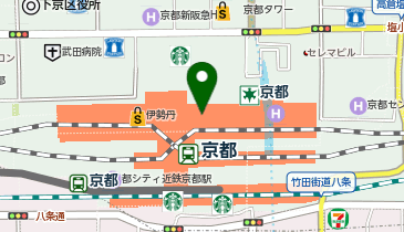 ラッシュ Porta(ポルタ)京都店の地図画像