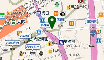 LUSH(ラッシュ) ホワイティうめだ店の地図画像