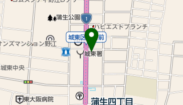 関西スーパー 蒲生店の地図画像