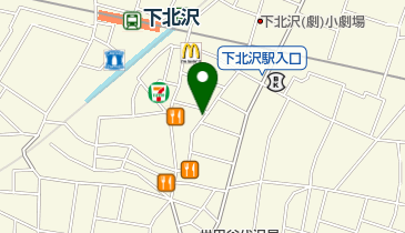 すぱじろう 下北沢の地図画像