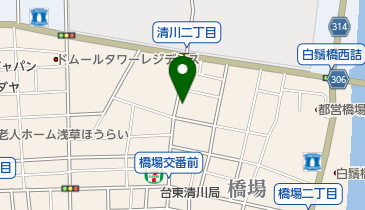 富士の湯(橋場)の地図画像