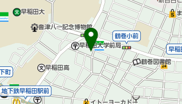 鶴巻湯の地図画像