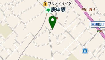 巣鴨湯の地図画像