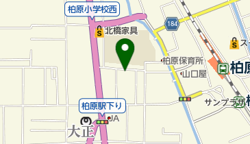 新柏原温泉の地図画像