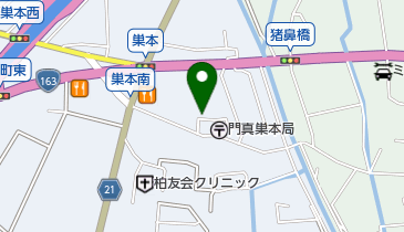 巣本温泉の地図画像