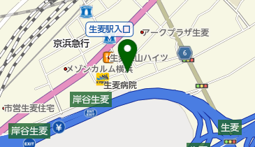 竹の湯 (生麦)の地図画像