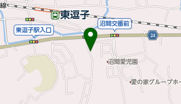 逗子銭湯 あづま湯の地図画像