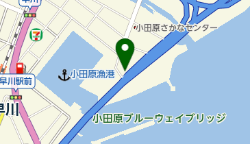 小田原早川漁村の地図画像