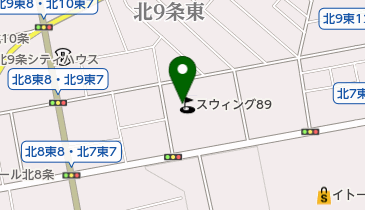 ダンロップゴルフスクール スウィング89校の地図画像