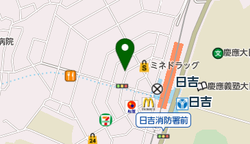 横浜ラーメン武蔵屋 日吉店の地図画像