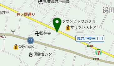 PEUGEOT(プジョー) 杉並サービスポイントの地図画像