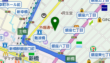 信濃屋 銀座店の地図画像