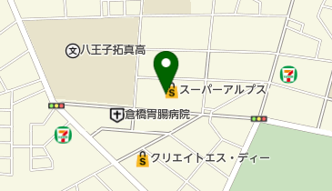 スーパーアルプス 台町店の地図画像