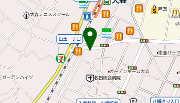 オーシャンスパ大森の地図画像