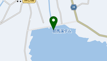 耶馬溪ダムの地図画像