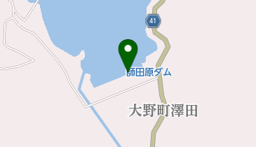 師田原ダムの地図画像