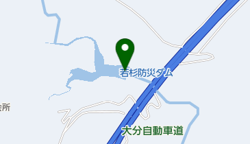 若杉防災ダムの地図画像