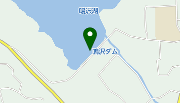 鳴沢ダムの地図画像