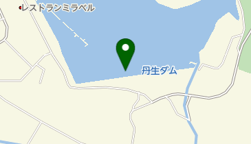 丹生ダム (富岡市)の地図画像