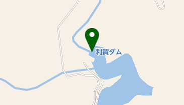 利賀ダムの地図画像