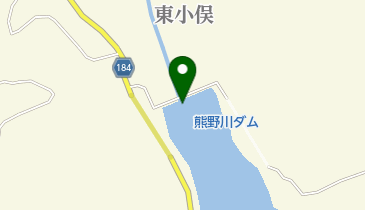 熊野川ダムの地図画像