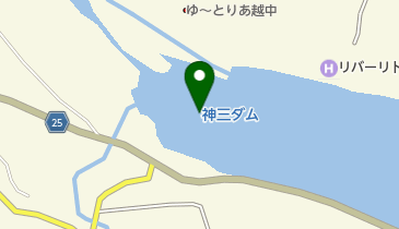 神三ダム [別名] 神通川第三ダムの地図画像