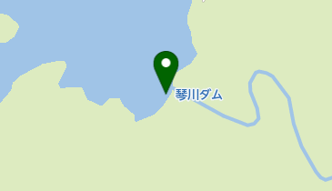 琴川ダムの地図画像