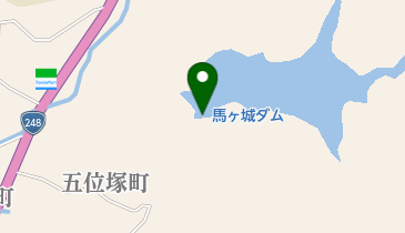 馬ヶ城ダムの地図画像