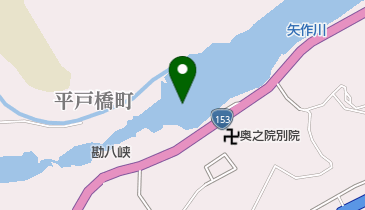 越戸ダムの地図画像