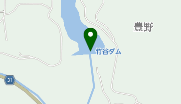 竹谷ダムの地図画像