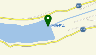 田原ダムの地図画像